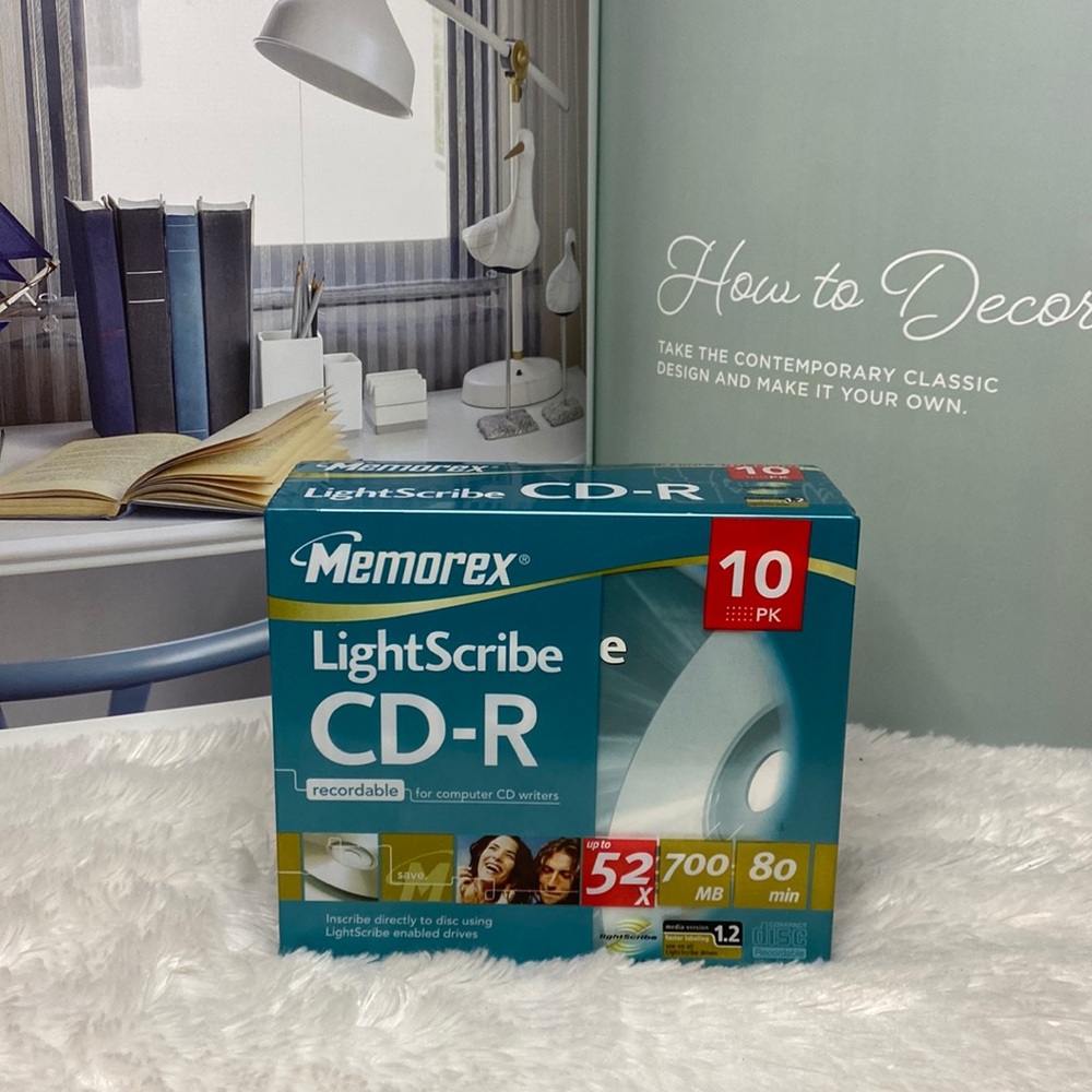 Memorex Lightscribe CD-R disk 10 Pack Set Compact Disc NEW in package sealed